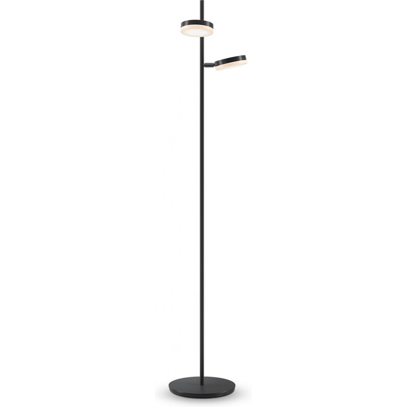Lampa podłogowa podwójna ze ściemniaczem Fad LED czarna Maytoni