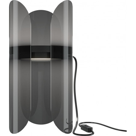 Lampa stołowa designerska Insight LED czarny przezroczysty Maytoni