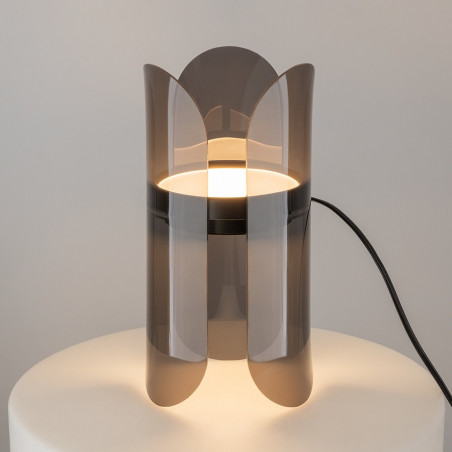 Lampa stołowa designerska Insight LED czarny przezroczysty Maytoni