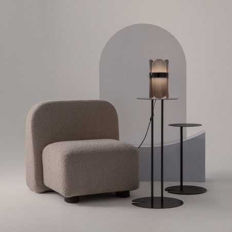 Lampa stołowa designerska Insight LED czarny przezroczysty Maytoni
