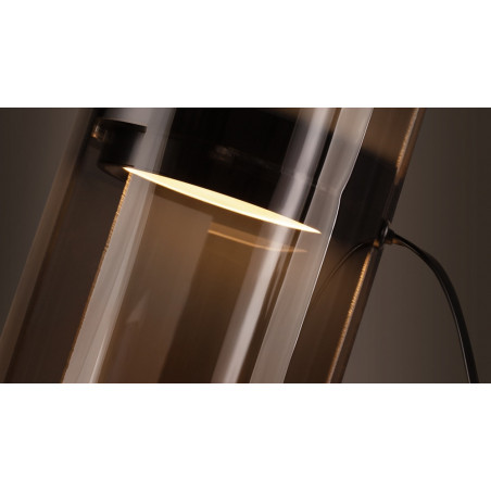 Lampa stołowa designerska Insight LED czarny przezroczysty Maytoni