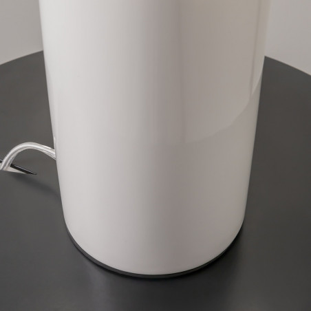 Lampa stołowa szklana designerska Memory przeźroczysty / biały Maytoni