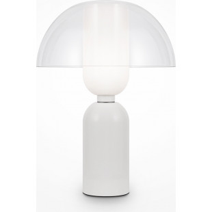 Lampa stołowa szklana designerska Memory przeźroczysty / biały Maytoni