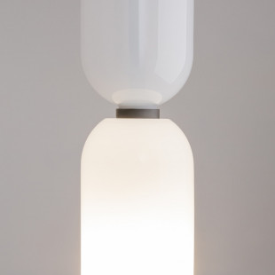 Lampa wisząca szklana designerska Memory 8cm biała Maytoni