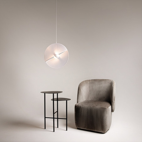 Lampa wisząca designerska Reflex LED 45cm biała Maytoni