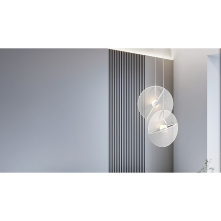 Lampa wisząca designerska Reflex LED 45cm biała Maytoni