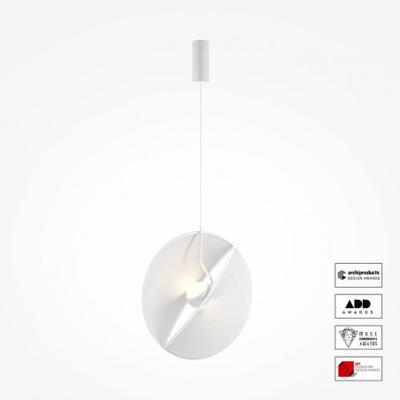 Lampa wisząca designerska Reflex LED 45cm biała Maytoni