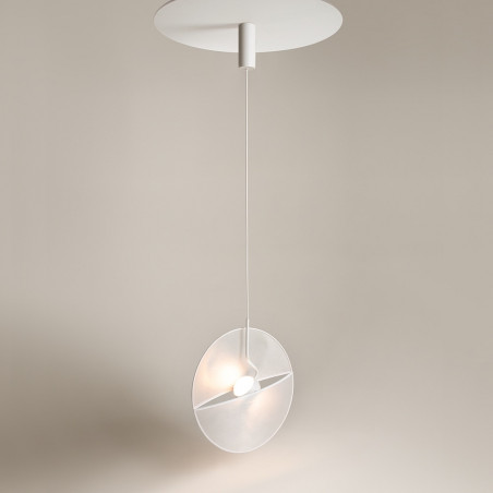 Lampa wisząca designerska Reflex LED 45cm biała Maytoni