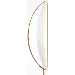 Lampa podłogowa modern glamour Breeze LED 3000K przeźroczysty / mosiądz / czarny Maytoni