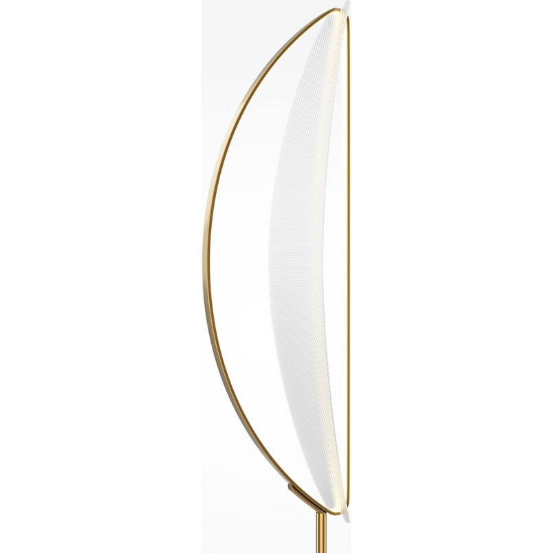 Lampa podłogowa modern glamour Breeze LED 3000K przeźroczysty / mosiądz / czarny Maytoni