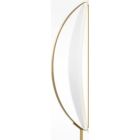 Lampa podłogowa modern glamour Breeze LED 3000K przeźroczysty / mosiądz / czarny Maytoni