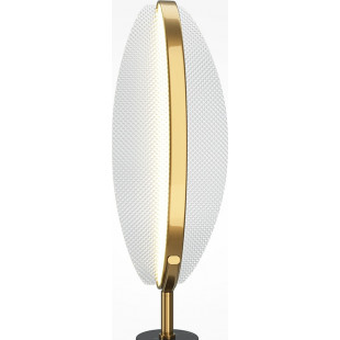 Lampa stołowa modern glamour Breeze LED 3000K przeźroczysty / mosiądz / czarny Maytoni