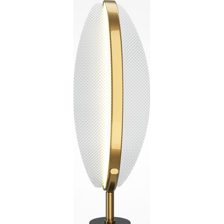 Lampa stołowa modern glamour Breeze LED 3000K przeźroczysty / mosiądz / czarny Maytoni