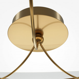 Plafon modern glamour Breeze LED 3000K 60cm przeźroczysty / mosiądz Maytoni