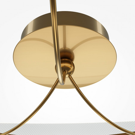 Plafon modern glamour Breeze LED 3000K 60cm przeźroczysty / mosiądz Maytoni