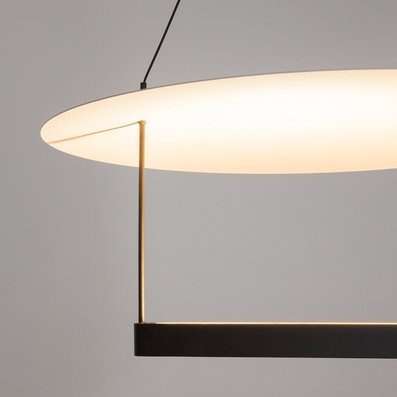 Lampa wisząca designerska Ambience LED 3000K 42cm biały / czarny Maytoni
