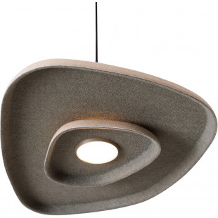 Lampa wisząca filcowa Deux LED 3000K 40cm beżowo-kremowa / szary MaxLight