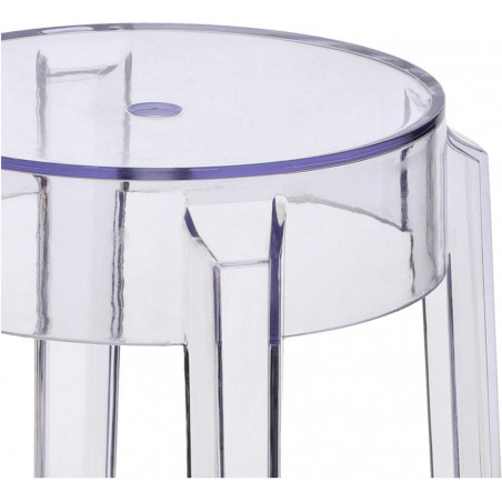 Taboret przezroczysty Duch 46 marki D2.Design