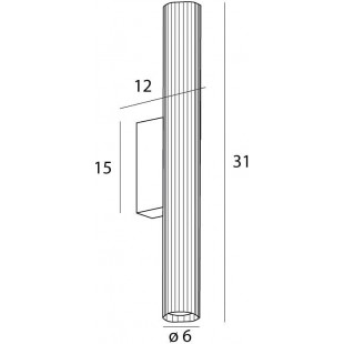 Kinkiet do łazienki Fayette LED 3000K 31cm czarny MaxLight