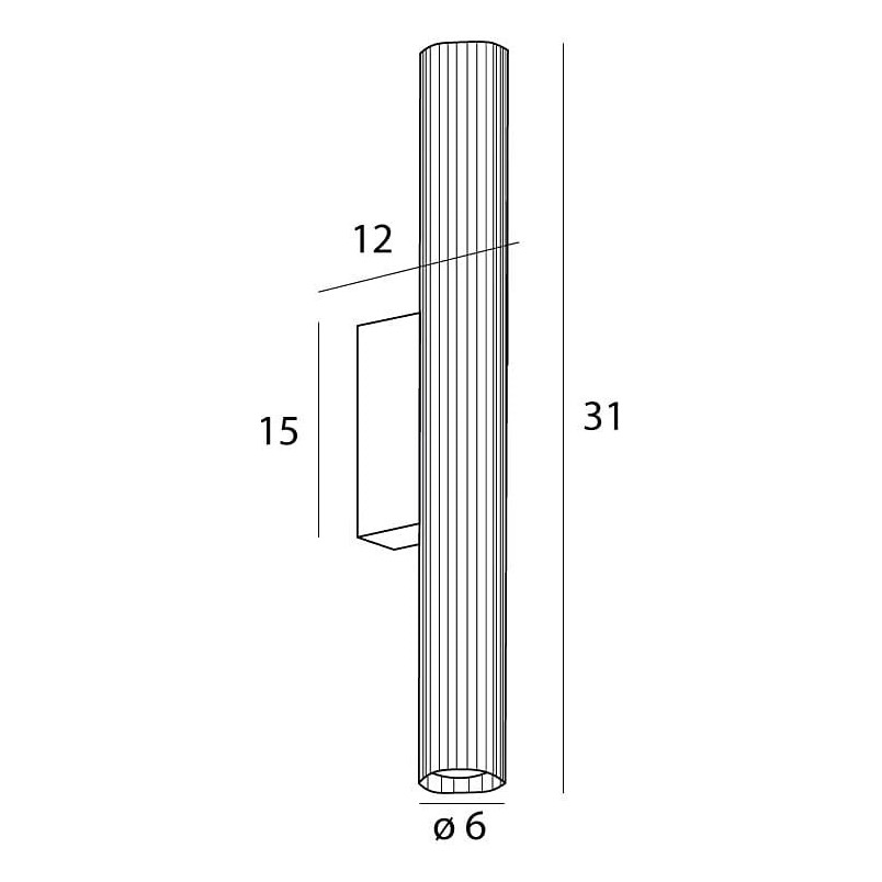 Kinkiet do łazienki Fayette LED 3000K 31cm czarny MaxLight
