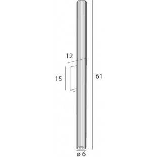 Kinkiet do łazienki Fayette LED 3000K 61cm czarny MaxLight