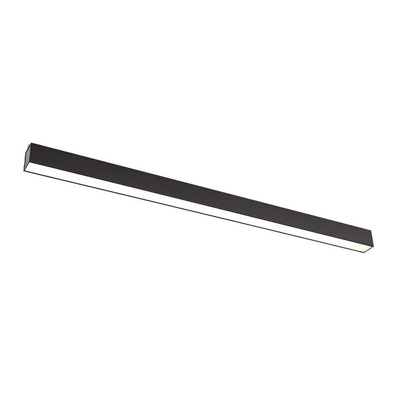 Plafon podłużny ściemniany Linear LED 3000K 113cm czarny MaxLight