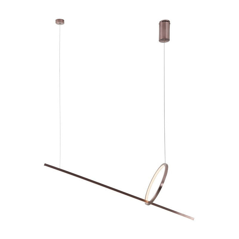 Lampa wisząca podłużna nowoczesna Lozanna LED 100cm szczotkowany brąz MaxLight