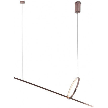 Lampa wisząca podłużna nowoczesna Lozanna LED 100cm szczotkowany brąz MaxLight