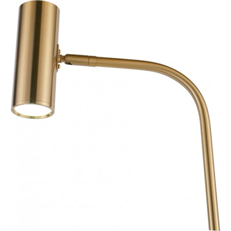 Lampa podłogowa ze stolikiem VINCENT złota 146 cm