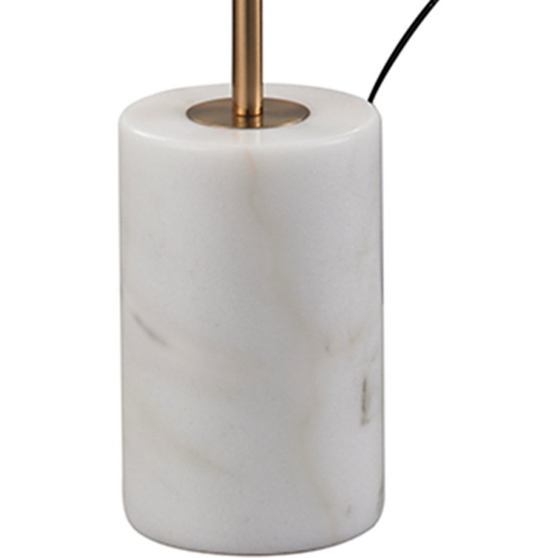 Lampa podłogowa ze stolikiem VINCENT złota 146 cm