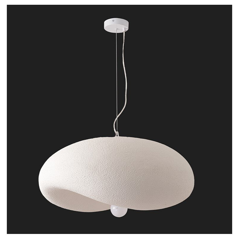 Lampa wisząca STONE FLAT biała 60 cm