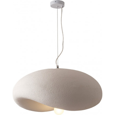 Lampa wisząca STONE FLAT biała 60 cm