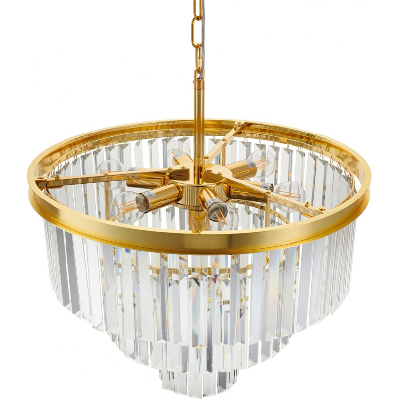 Lampa wisząca SPLENDORE złota 50 cm