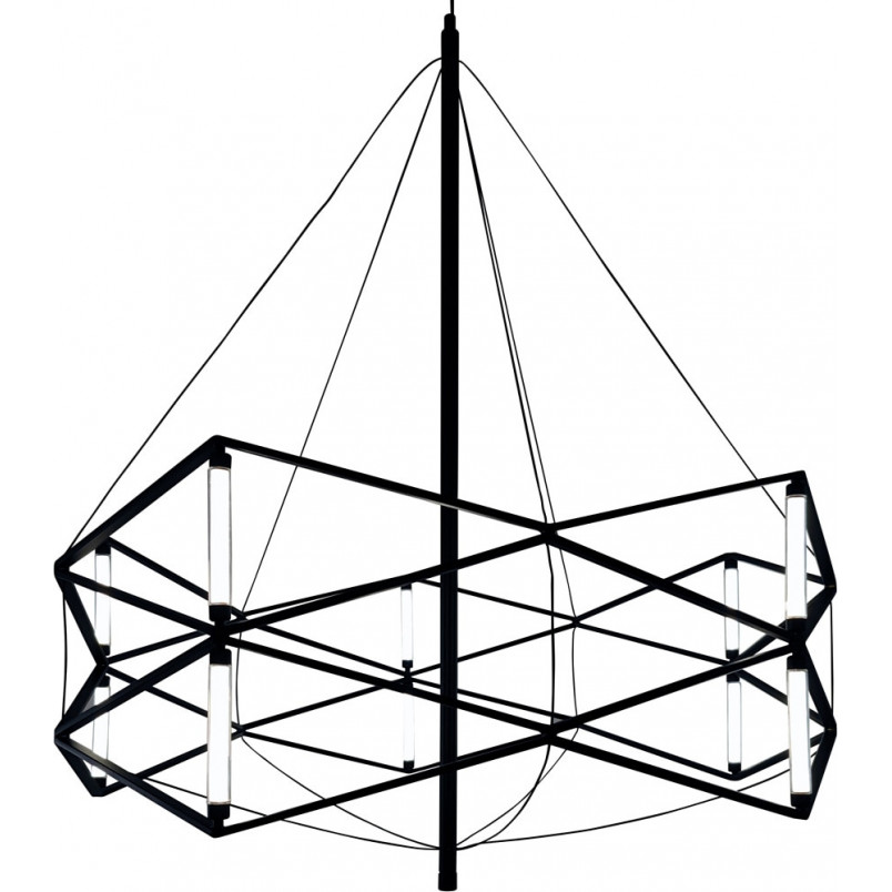 Lampa wisząca SPACE LED czarna 60 cm