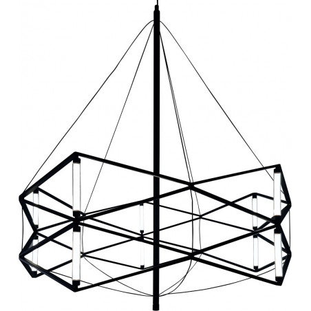 Lampa wisząca SPACE LED czarna 60 cm