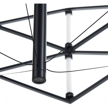 Lampa wisząca SPACE LED czarna 60 cm