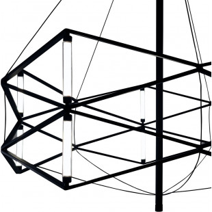 Lampa wisząca SPACE LED czarna 60 cm