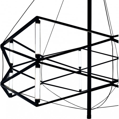 Lampa wisząca SPACE LED czarna 60 cm