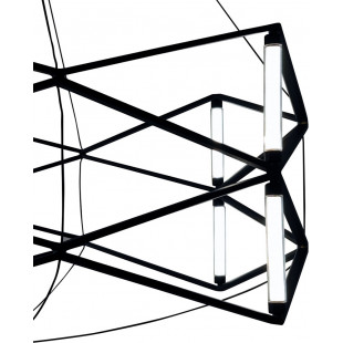 Lampa wisząca SPACE LED czarna 60 cm