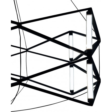 Lampa wisząca SPACE LED czarna 60 cm