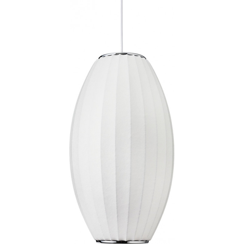Lampa wisząca SILK BARREL biała 60 cm