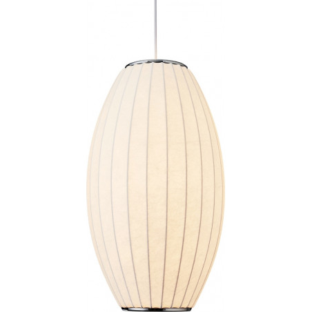 Lampa wisząca SILK BARREL biała 60 cm