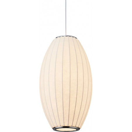 Lampa wisząca SILK BARREL biała 60 cm