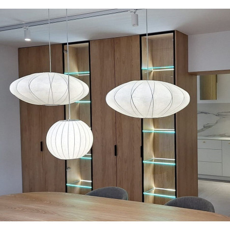Lampa wisząca SILK X-shape biała 60 cm