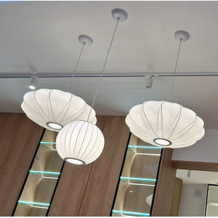 Lampa wisząca SILK X-shape biała 60 cm