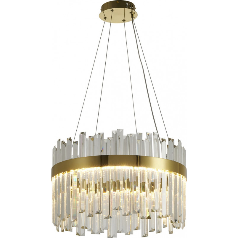 Lampa wisząca ROYAL LED kryształowa złota 50 cm