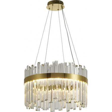 Lampa wisząca ROYAL LED kryształowa złota 50 cm