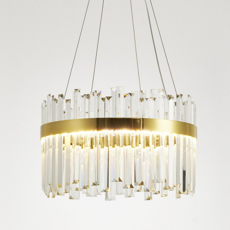 Lampa wisząca ROYAL LED kryształowa złota 50 cm
