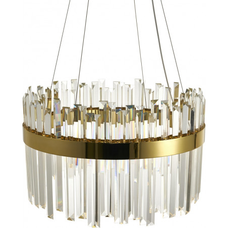 Lampa wisząca ROYAL LED kryształowa złota 50 cm