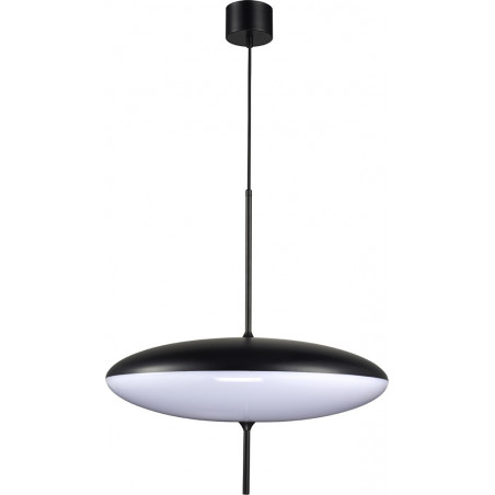 Lampa wisząca PIATTO biało-czarna 50 cm